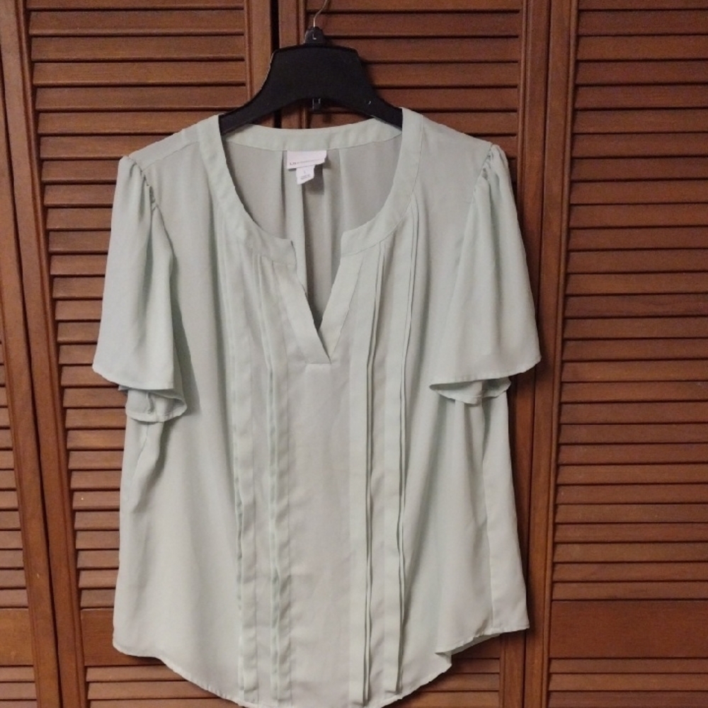 Elegant Mint Green Women's Top